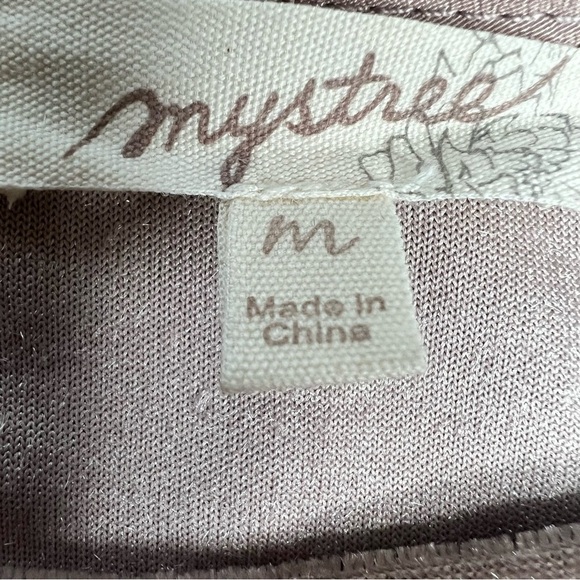 MYSTREE Velvet Flutter Sleeve Sequins Blush Pink Dress Women's Size M - Picture 14 of 16